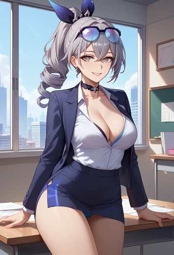 star rail,silver wolf,OL, bikini, sexy  - AI generated anime art